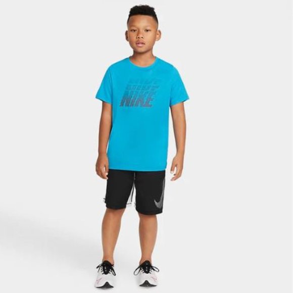 Nike Kids' Imperial Blue Dri-FIT Logo Graphic Tee - Picture 3 of 12